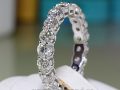 Inel de logodna model Tiffany din aur cu diamante 704DIDI
