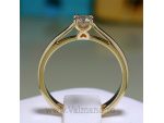 Inel inima - Inel de logodna cu design inima din aur cu diamant 583 #1