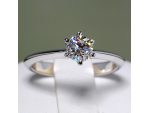 Inel de logodna Design Tiffany din aur cu diamant 168 #4