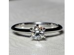 Inel de logodna Design Tiffany din aur cu diamant 168 #5