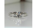 Inel de logodna design Tiffany din aur cu diamante 1681 #2