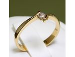 Inel de logodna din aur cu diamant 060 #6