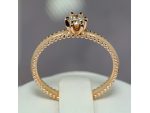 Inel de logodna din aur cu diamant 516 #3