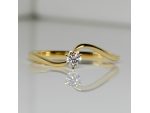 Inel de logodna din aur cu diamant 571 #1