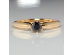 Inel de logodna din aur cu diamant negru 012DN #5