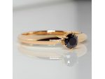 Inel de logodna din aur cu diamant negru 012DN #6