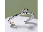 Inel de logodna din aur sau platina cu diamant 013 #2