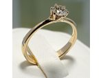 Inel de logodna din aur sau platina cu diamant 122118 #2