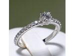 Inel de logodna din platina cu diamante P122190 #5