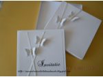 Invitatie nunta handmade cu fluturi - Invitatii nunta/botez handmade #8