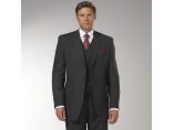 Sean John Black Vested Suit #13
