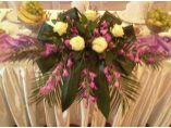 Decoratiuni nunti:aranjament floral prezidiu - Deco #16