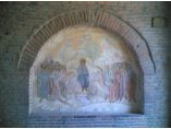 Pictura murala - Intrarea n Ierusalim - Manastirea Plumbuita #5