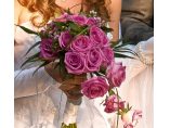 Buchet mireasa trandafiri lila - Rossemary Design #4