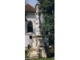 Statuia Fecioarei Maria (Statuia Ciumei) din Cluj-Napoca pe noul amplasament provizoriu (B-dul 21 Decembrie 1989 nr.85) - Biserica Sf. Petru si Pavel din Cluj-Napoca #2